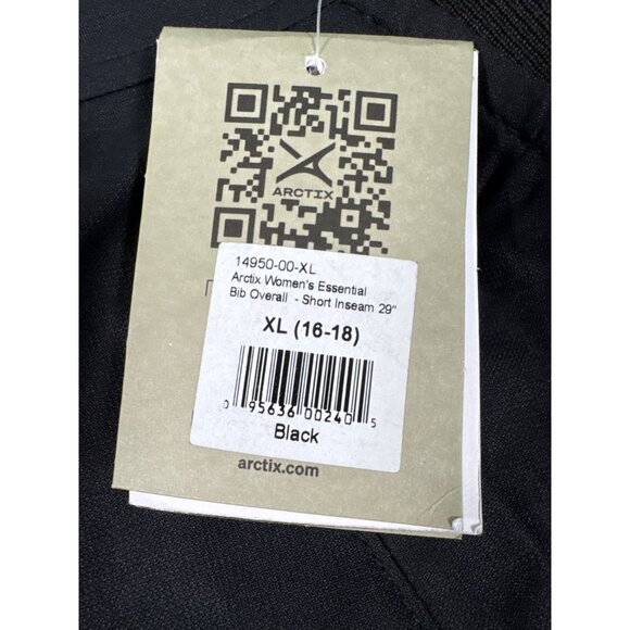 Arctix Essential Black Bib Ski Snow Pants Overall Womens XL 29" Inseam Active - Picture 8 of 14